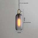 Modern gray glass ball led pendant light set – dining room