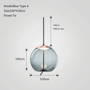 Modern gray glass knot pendant chandelier light for dining room