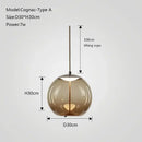 Modern gray glass knot pendant chandelier light for dining room