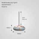 Modern gray glass knot pendant chandelier light for dining room