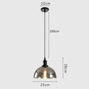 Modern gray glass pendant light set of 4 dining room lighting