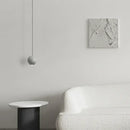 Modern gray & gold cement chandelier dining room pendant light
