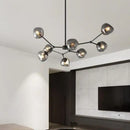 Modern gray lava glass chandelier dining room led pendant light
