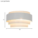 Modern gray metal wall sconce – living room warm glow light