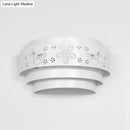 Modern gray metal wall sconce – living room warm glow light