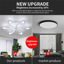 Modern gray petal acrylic led ceiling chandelier for living room
