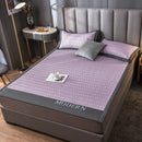 DecorBites™ Cooling Latex Bed Mat | Summer Cool Feel | Thicker & Foldable Queen Mat