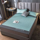 DecorBites™ Cooling Latex Bed Mat | Summer Cool Feel | Thicker & Foldable Queen Mat
