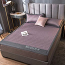 DecorBites™ Cooling Latex Bed Mat | Summer Cool Feel | Thicker & Foldable Queen Mat