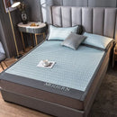 DecorBites™ Cooling Latex Bed Mat | Summer Cool Feel | Thicker & Foldable Queen Mat