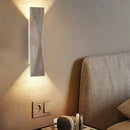 Modern gray stone double led wall lamp bedroom sconce