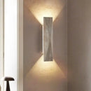 Modern gray stone double led wall lamp bedroom sconce