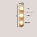 Modern gray stone double led wall lamp bedroom sconce