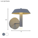 Modern gray & white wall sconce bedroom led light type