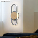 DecorBites™ Nordic Iron 2-Layer Sconce Light with LED Wall Mount - Round/Square Design, Elliptical Frame, Warm/White Light - Bedroom Lamp