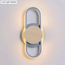 DecorBites™ Nordic Iron 2-Layer Sconce Light with LED Wall Mount - Round/Square Design, Elliptical Frame, Warm/White Light - Bedroom Lamp
