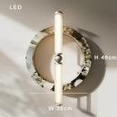 Modern green black marble wall lamp bedroom frosted glass sconce