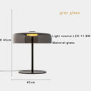 Modern green glass table lamp for bedroom with led bulb