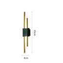 Modern green marble and gold light luxury wall lamp living room