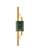 Modern green marble and gold light luxury wall lamp living room