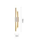 Modern green marble and gold light luxury wall lamp living room