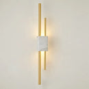 Modern green marble and gold light luxury wall lamp living room