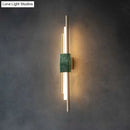 Modern green marble and gold wall sconce light bedroom decor