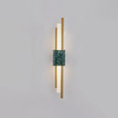 Modern green marble and gold wall sconce light bedroom decor