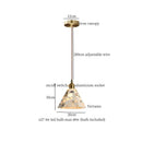 Modern green marble led pendant light – kitchen lighting fixture