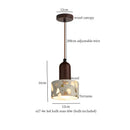 Modern green marble led pendant light – kitchen lighting fixture