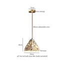 Modern green marble led pendant light – kitchen lighting fixture