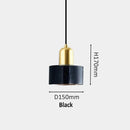 Modern green marble pendant light for dining room