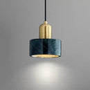 Modern green marble pendant light for dining room