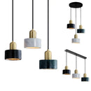 Modern green marble pendant light for dining room