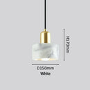 Modern green marble pendant light for dining room