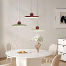 Modern green & red saucer pendant light dining room decorbites cream wind