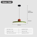 Modern green & red saucer pendant light dining room decorbites cream wind