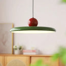 Modern green & red saucer pendant light dining room decorbites cream wind
