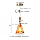 Modern green wave glass pendant light for living room