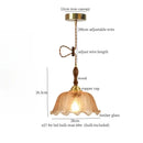 Modern green wave glass pendant light for living room