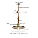 Modern green wave glass pendant light for living room