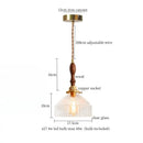 Modern green wave glass pendant light for living room