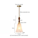 Modern green wave glass pendant light for living room