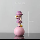 DecorBites™ Bubble Gum Blowing Character Statue for Modern Home Decor