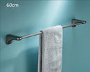 Modern grey bathroom accessories set stainless steel towel rack