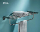Modern grey bathroom accessories set stainless steel towel rack
