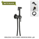 Modern grey brass bidet spray bathroom hot cold mixer valve