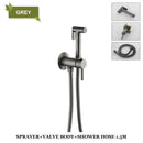 Modern grey brass bidet spray bathroom hot cold mixer valve
