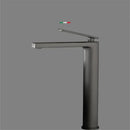 Modern gun gray waterfall basin faucet bathroom sink tap