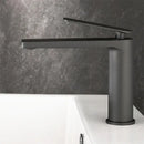 Modern gun gray waterfall basin faucet bathroom sink tap
